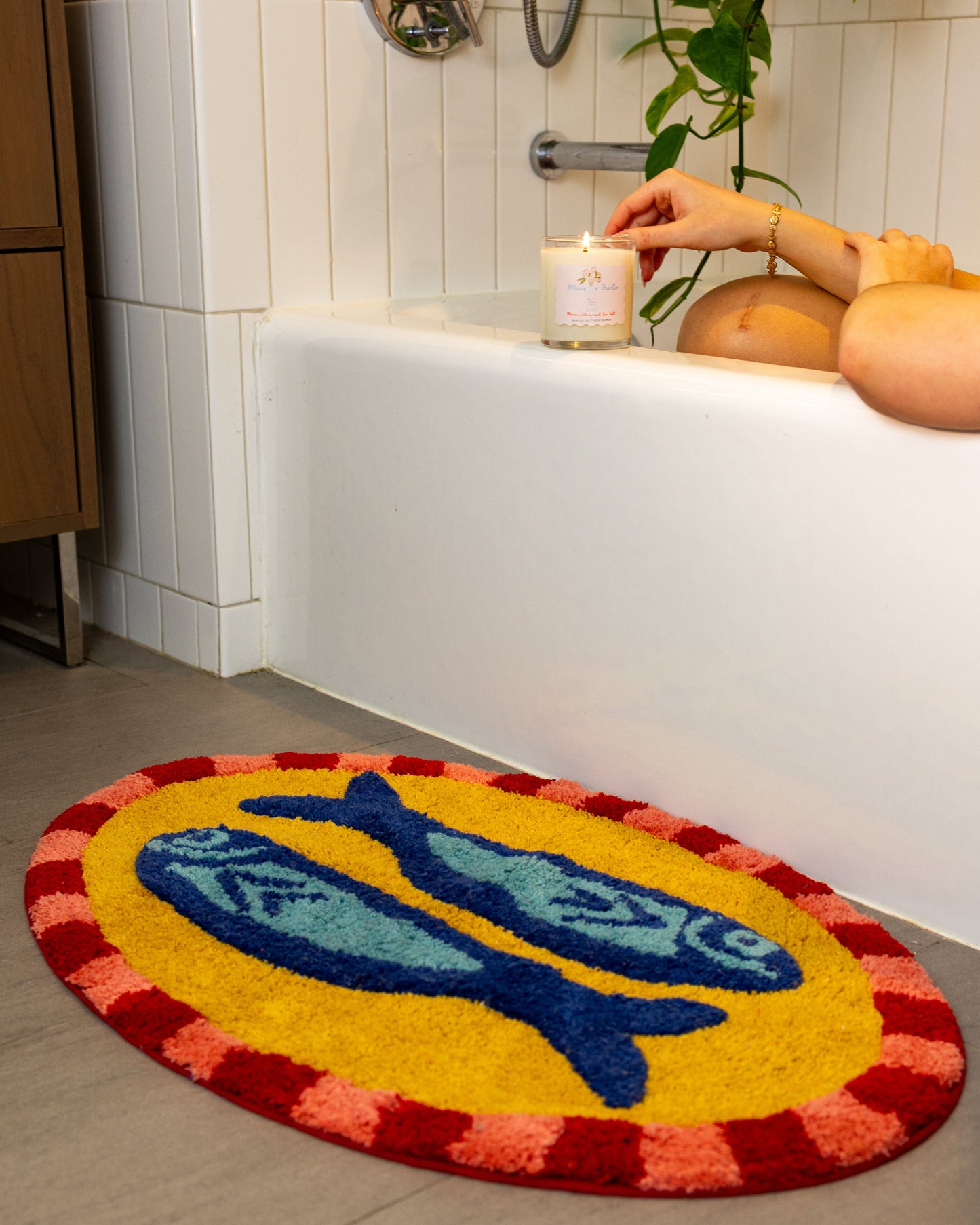 Two Fishes Bathmat