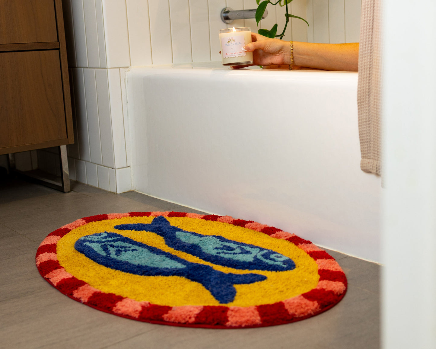 Two Fishes Bathmat