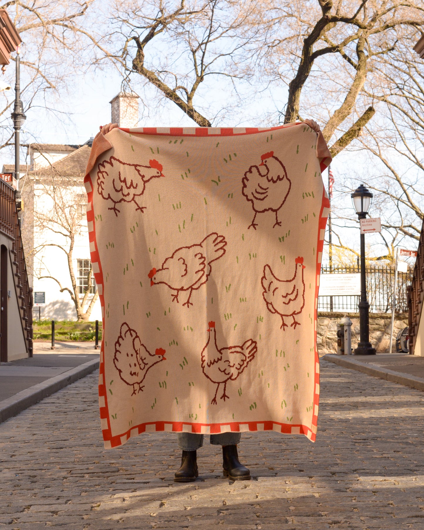 Field of Hens Knit Blanket *PRE-ORDER*