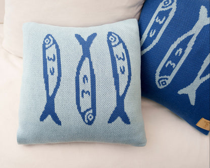 Cool Sardine Knit Pillow