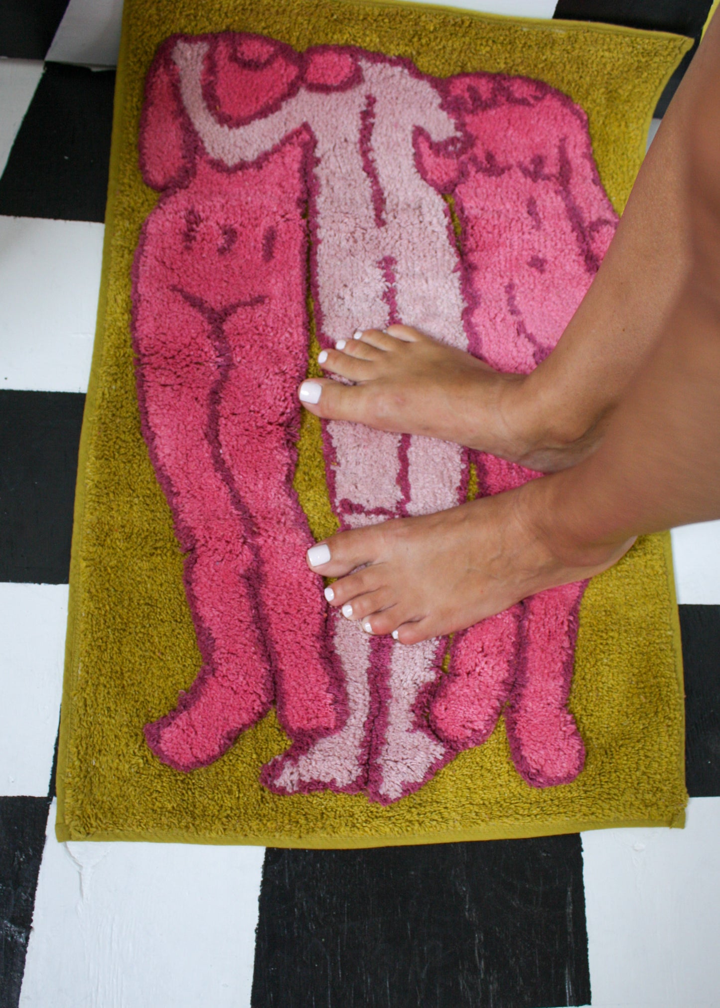 The Three Muses Tufted Bathmat