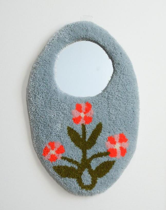 Folk Flowers Mirror